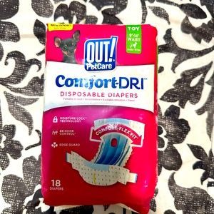 Doggie diapers Toy size brand new 18 count